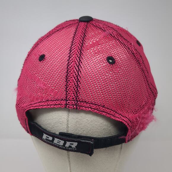 PBR Professional Bull Riders Trucker Hat Multicolor OS Distressed Mesh Back - Picture 6 of 10